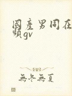 国产男同在线视频gv