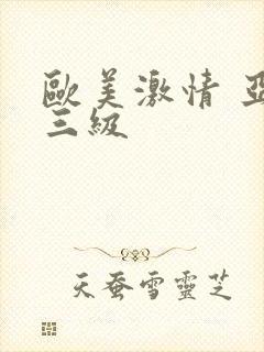 欧美激情 亚洲三级