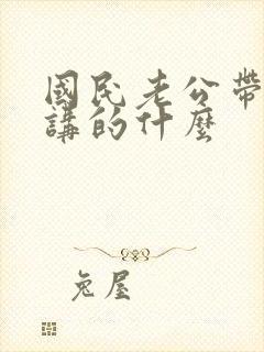 国民老公带回家讲的什么