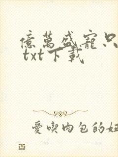 亿万盛宠只为你 txt下载封面