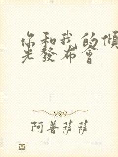 你和我的倾城时光发布会封面