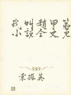 我叫赵甲第原著小说全文免费阅读