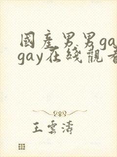 国产男男gaygay在线观看