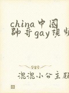 china中国帅哥gay视频封面