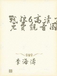 战狼6高清完整免费观看国语电影在线播放