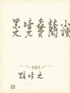 黑暗森林小说全文免费阅读笔趣阁