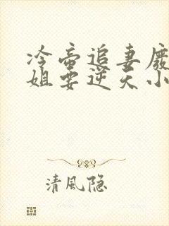 冷帝追妻废材小姐要逆天小说完整