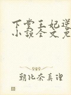 下堂王妃逆袭记小说全文免费阅读