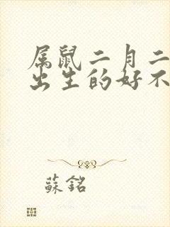 属鼠二月二十七出生的好不好封面