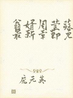 翁婿周莹苏婉的最新章节免费阅读