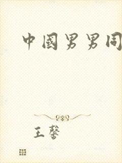 中国男男同性恋