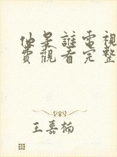 他是谁电视剧免费观看完整版24集封面