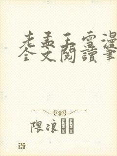 老孟王雪漫小说全文阅读笔趣阁封面