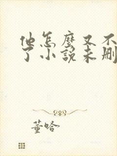 他怎么又不是人了小说未删减完整版封面