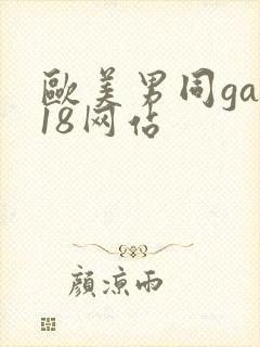 欧美男同gay18网站