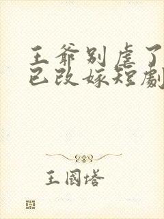 王爷别虐了王妃已改嫁短剧免费观看封面