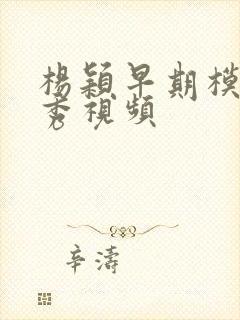 杨颖早期模特走秀视频封面