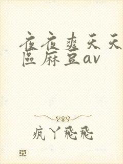 夜夜爽天天爽三区麻豆av