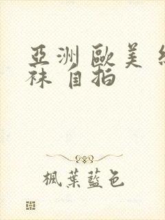 亚洲 欧美 丝袜 自拍封面