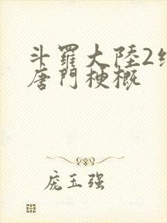 斗罗大陆2绝世唐门梗概