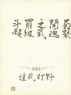 斗罗之开局觉醒超级武魂系统封面