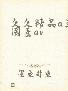 久久精品a亚洲国产av