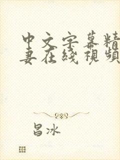 中文字幕精品人妻在线视频