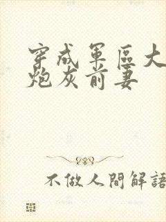 穿成军区大佬的炮灰前妻封面