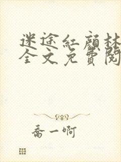 迷途红颜林雅茹全文免费阅读封面