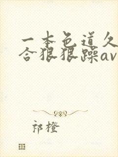 一本色道久久综合狠狠躁av封面