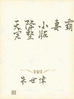 天降小妻霸道宠完整版