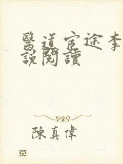 医道宦途李毅小说阅读