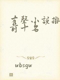 有声小说排行榜前十名