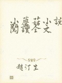 小蘑菇小说免费阅读全文