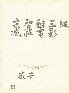 宋智雅三级无删减版电影封面