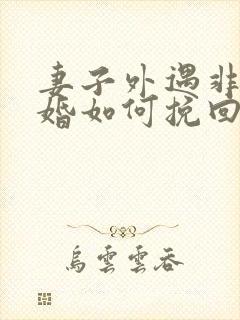 妻子外遇非要离婚如何挽回