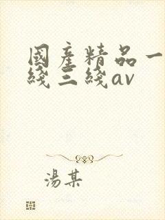 国产精品一线二线三线av