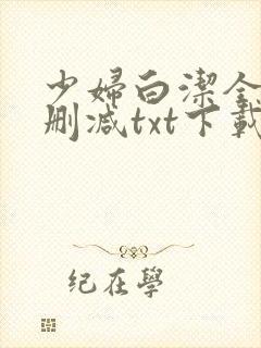 少妇白洁全文无删减txt下载
