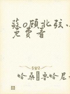 苏o顾北弦小说免费看封面