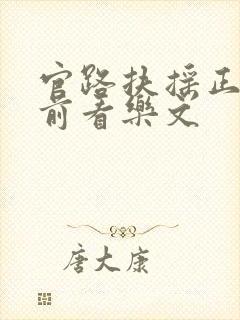 官路扶摇正版超前看乐文