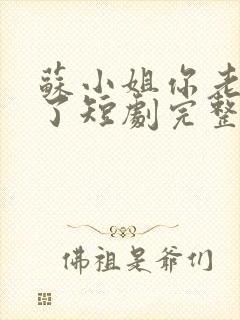 苏小姐你老公掉了短剧完整版