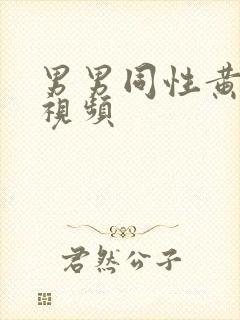 男男同性黄色小视频