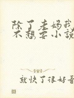 除了老妈我谁也不想要小说免费阅读