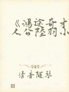 《鸿途奇才》主人公陆羽小说封面