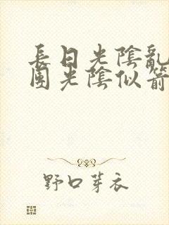 长日光阴乱作一团光阴似箭笔趣渺