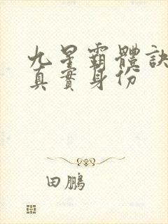 九星霸体诀龙尘真实身份