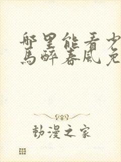 哪里能看少年白马醉春风免费全集