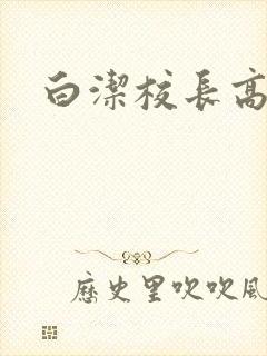 白洁校长高义封面