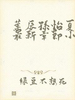 叶辰孙怡夏若雪最新章节小说心封面