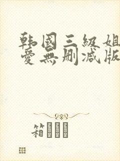 韩国三级姐姐的爱无删减版